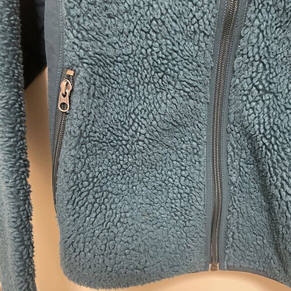 Patagonia Synchilla Fleece Full Zip Jacket Women’s Green Long Sleeve Size Small - Picture 3 of 15